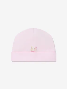 Magnolia Baby Baby Girls Sweet Gingerbread Embroidered Hat in Pink