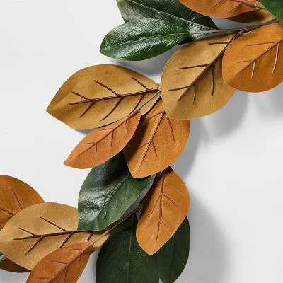 Magnolia Christmas Leaf Garland - Threshold designed with Studio McGee