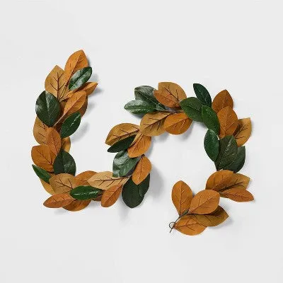 Magnolia Christmas Leaf Garland - Threshold designed with Studio McGee