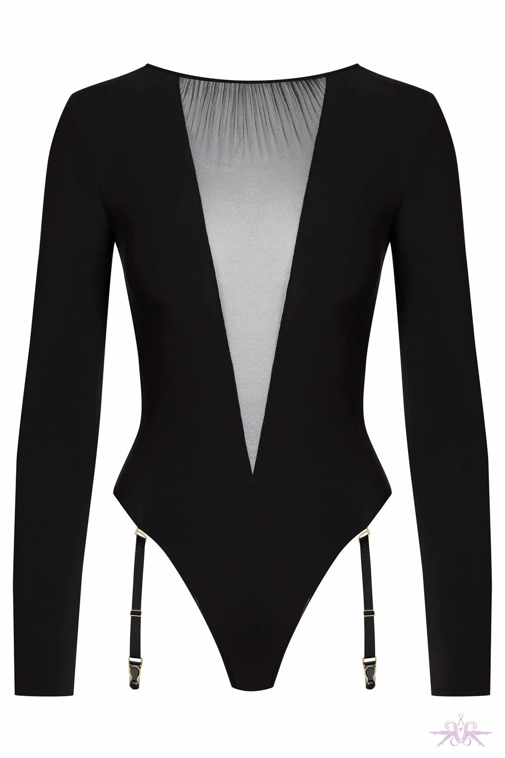 Maison Nuit Fauve Long Sleeved Body with Suspenders