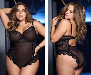 Mapale 8684X Curvy Size Teddy Color Black