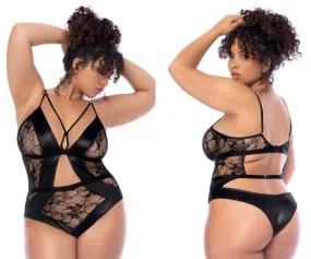 Mapale 8881X Curvy Size Bodysuit Color Black