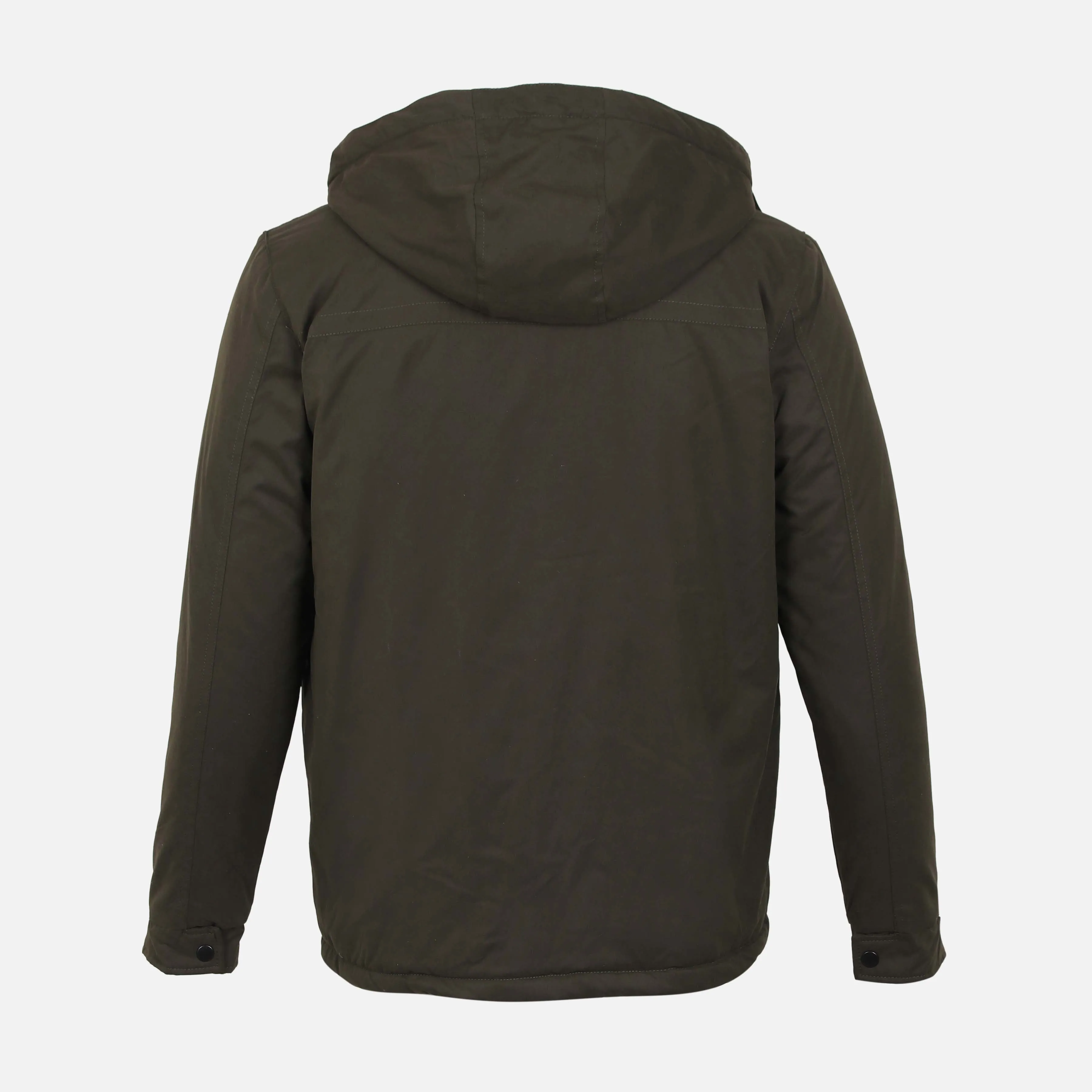 MEN WOVEN HOODED JACKET