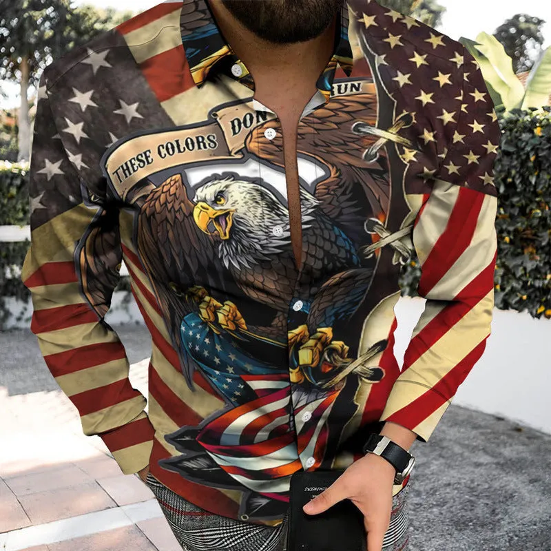 Men's 3D Printed Skull Shirt Cardigan - Stylish Button-Up with Unique Skull Design for Fashion-Forward Look