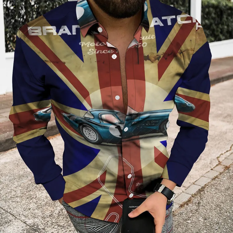 Men's 3D Printed Skull Shirt Cardigan - Stylish Button-Up with Unique Skull Design for Fashion-Forward Look