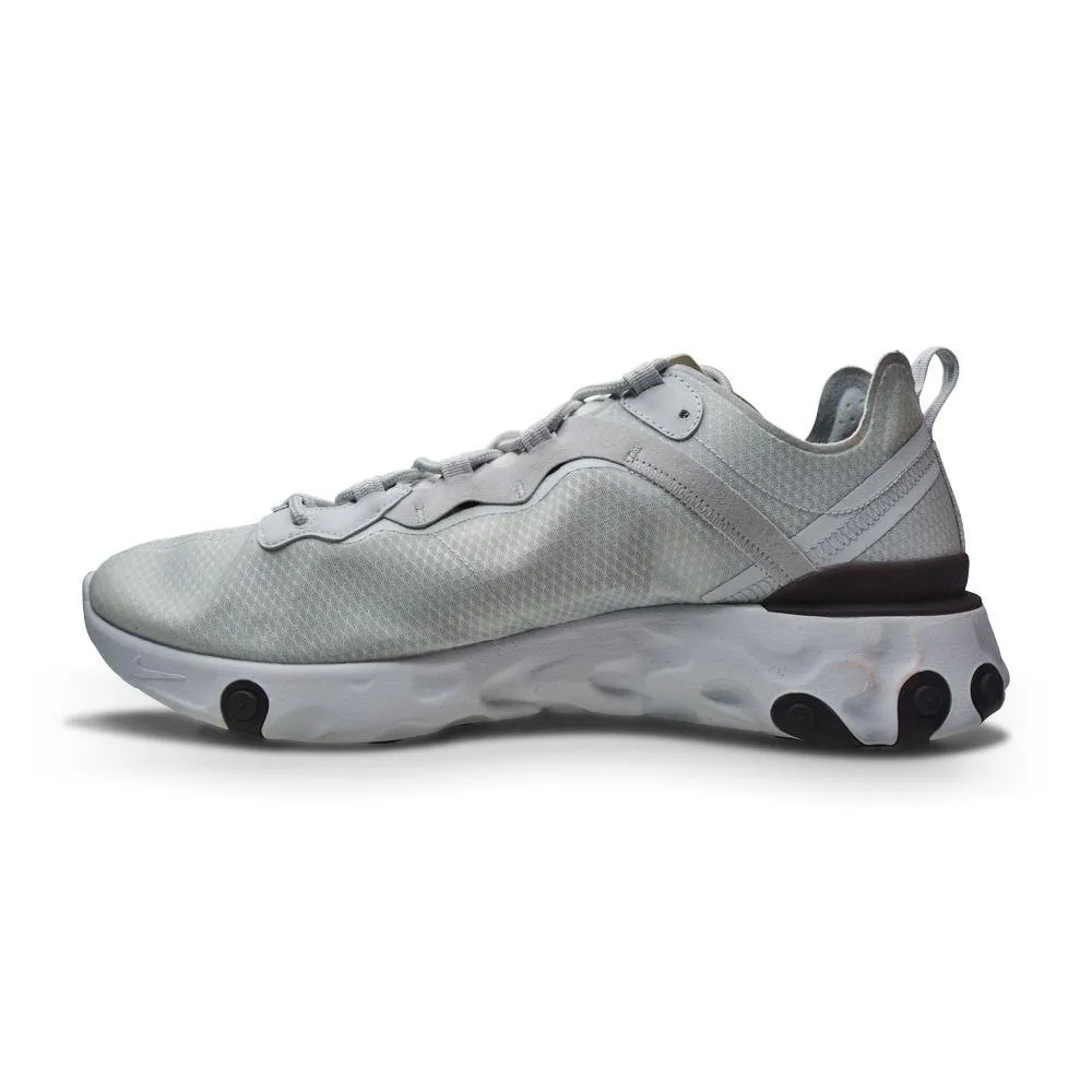 Mens Nike React Element 55 - BQ6166 011 - Pure Platinum Summit White