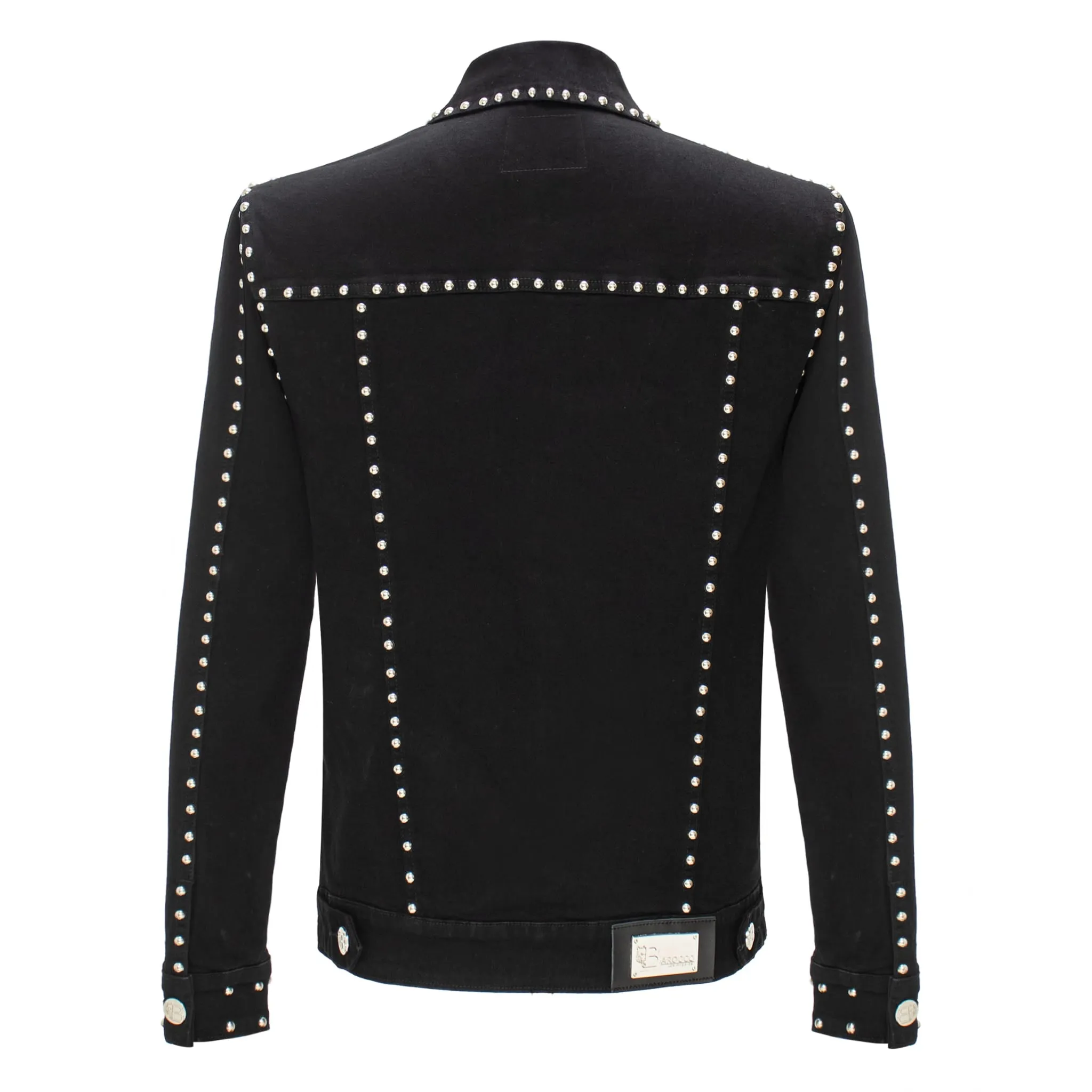 Men's Slim Fit Denim Jacket with Studs – Edgy Style, Premium Quality | JJ200