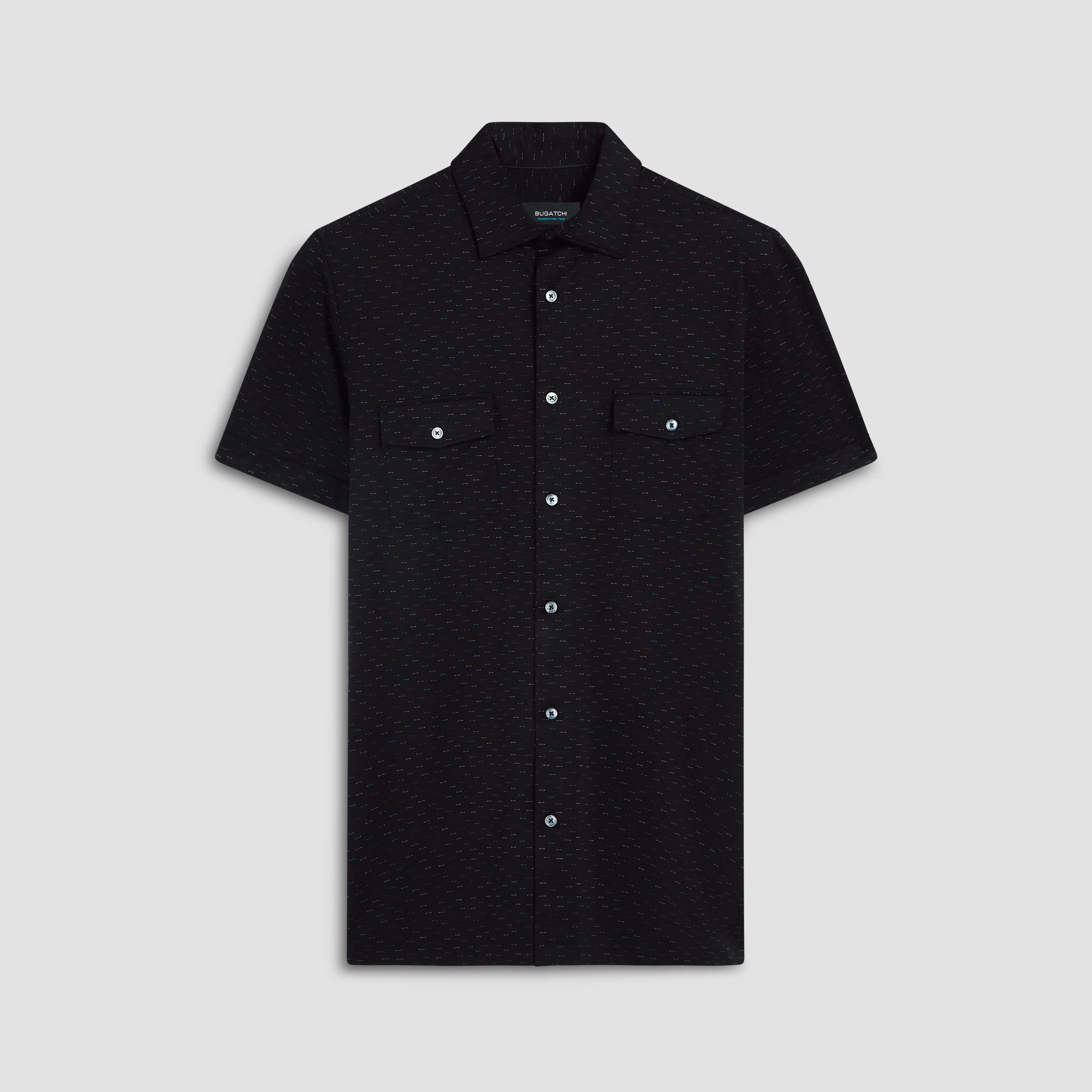 Milo Stitch Print OoohCotton Short Sleeve Shirt