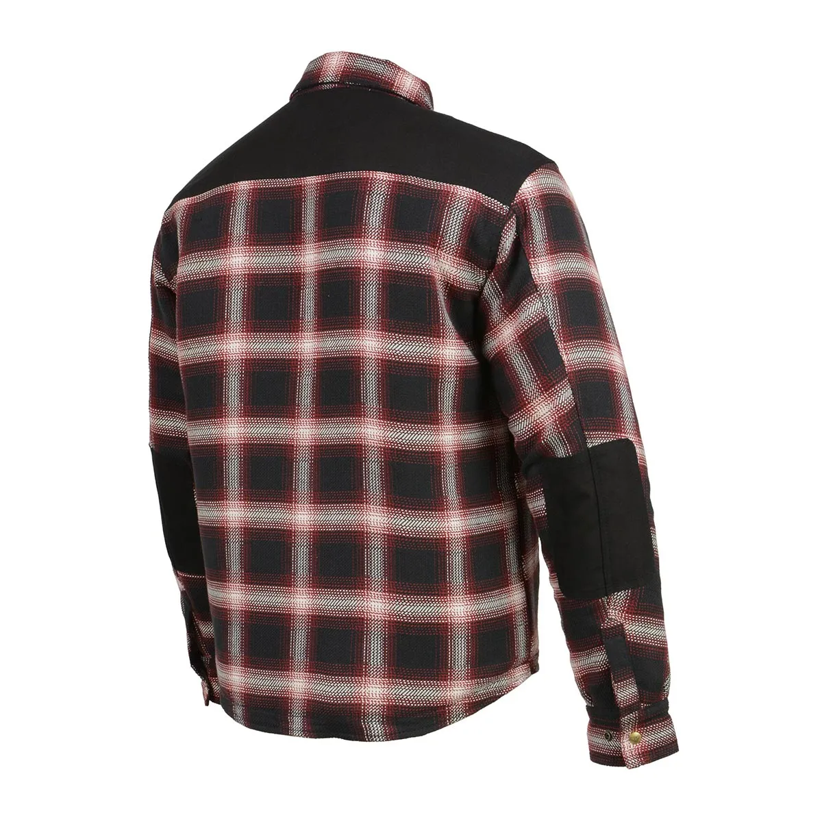 Milwaukee Leather MPM1637 Men's Plaid Mechanic Long Sleeve Flannel Biker Shirt