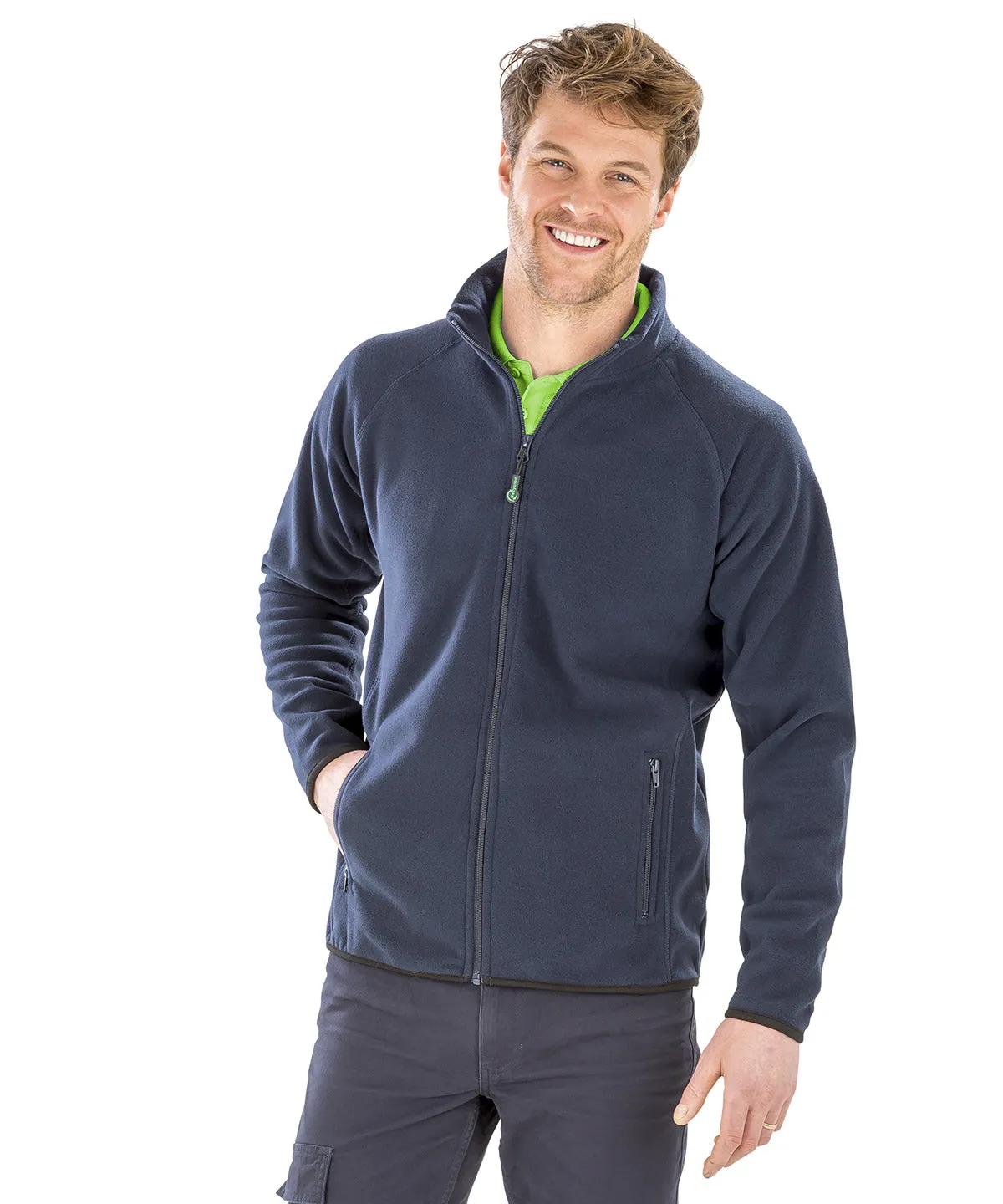 Navy - Recycled fleece polarthermic jacket