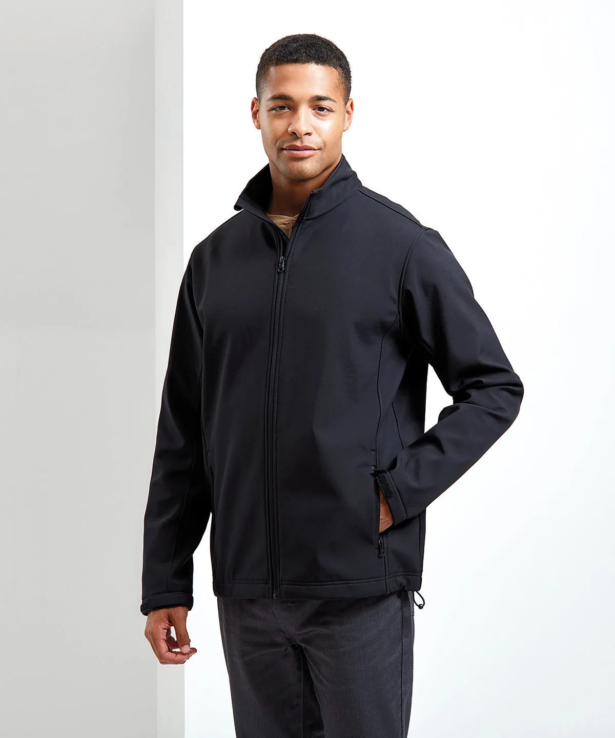 Navy - Windchecker® printable and recycled softshell jacket