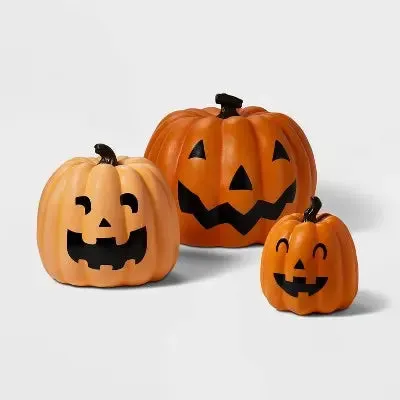 New - Harvest Triple Stack Pumpkins Halloween Decorative Prop - Hyde & EEK! Boutique