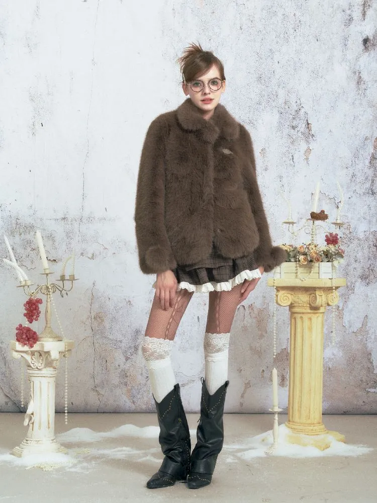 Niche Design Peplum Fur Coat【s0000005318】