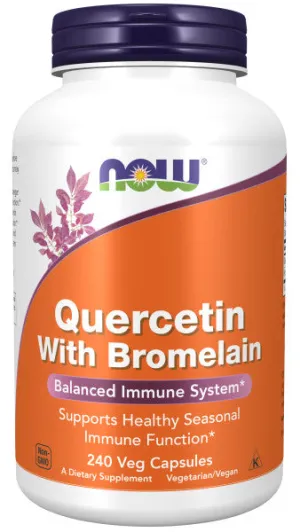 Now Quercetin with Bromelain Veg Capsules 240ct