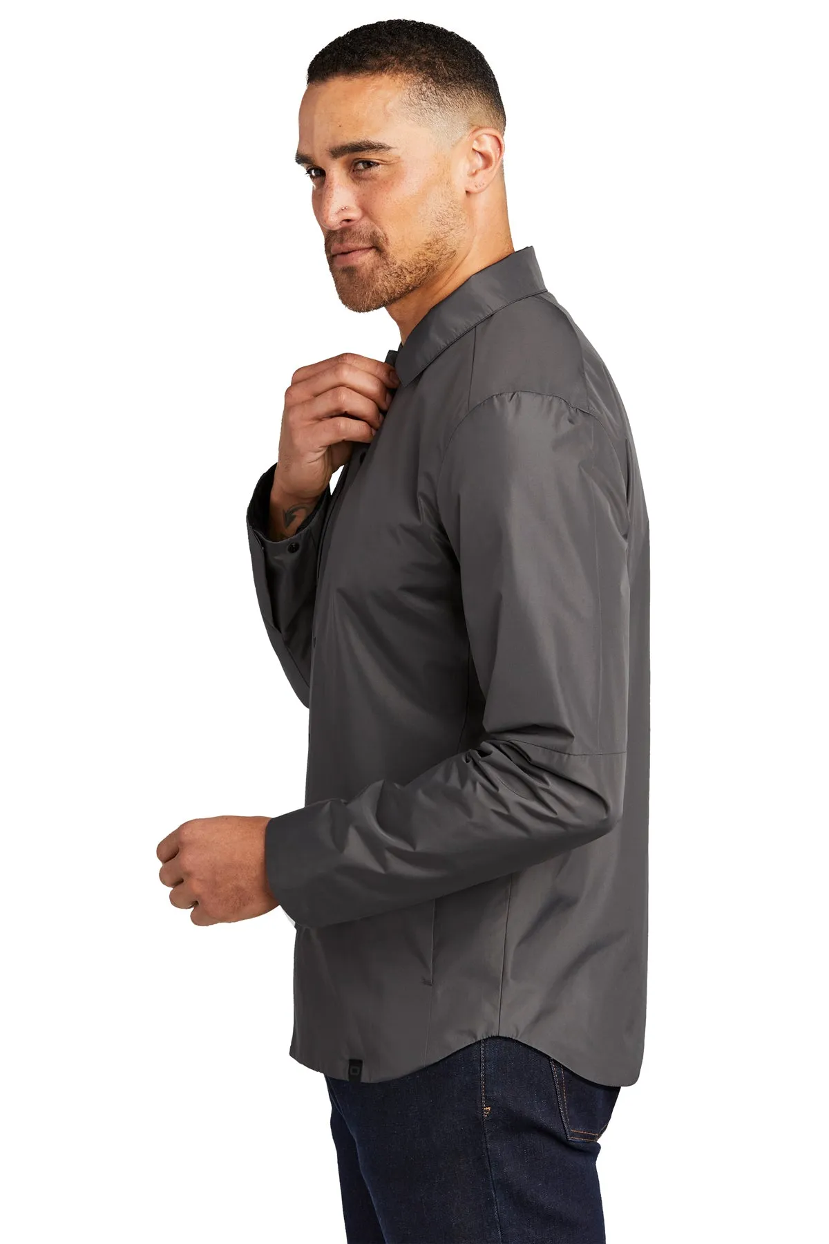 OGIO Reverse Customized Shirt Jackets, Gear Grey