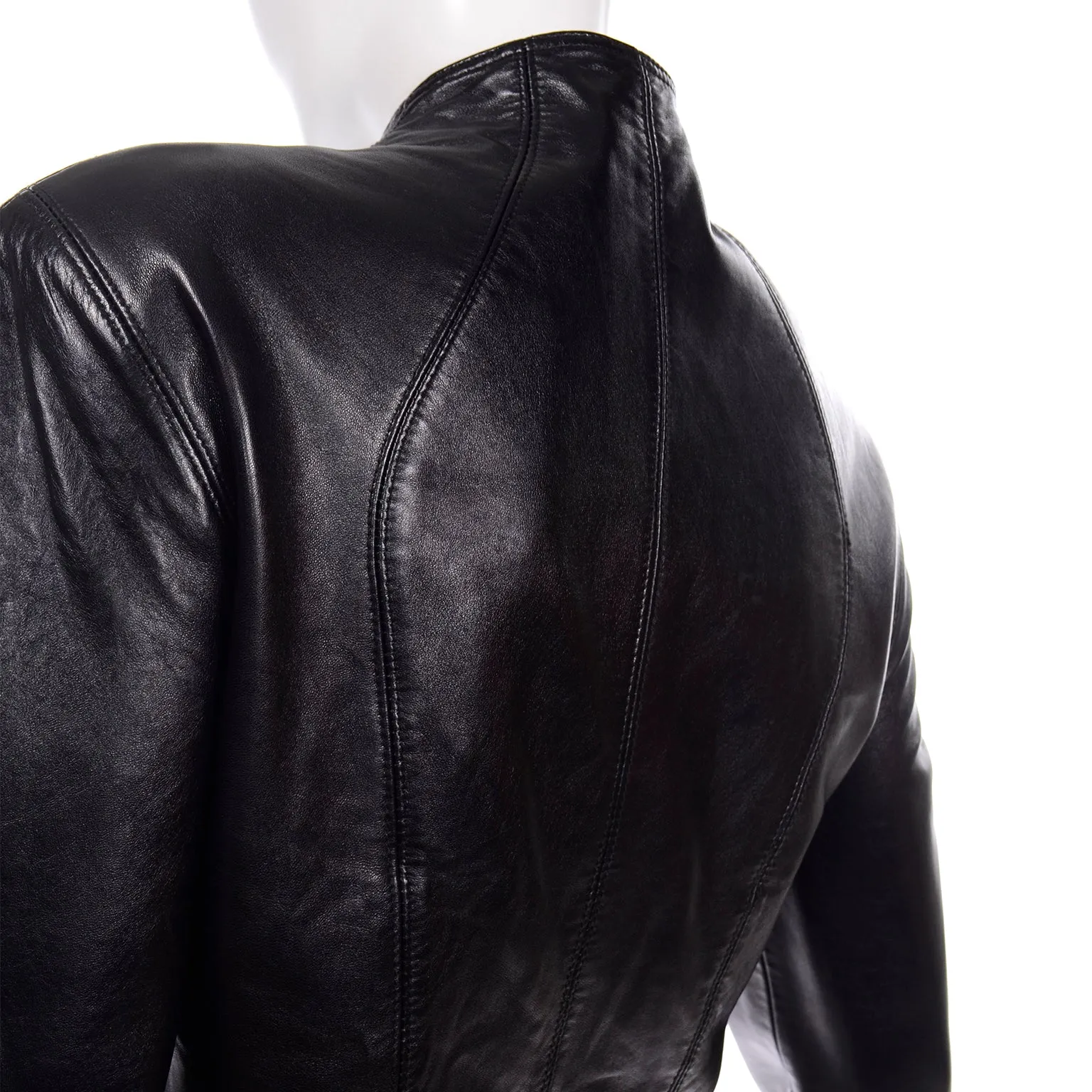 ON HOLD // Vintage Black Leather Jacket w Tassels by Michael Hoban North Beach Leather