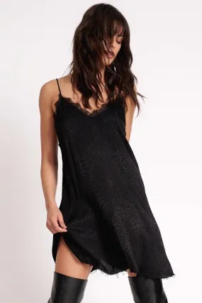 ONE TEASPOON Womens Black Angel Delirious Slip Dress