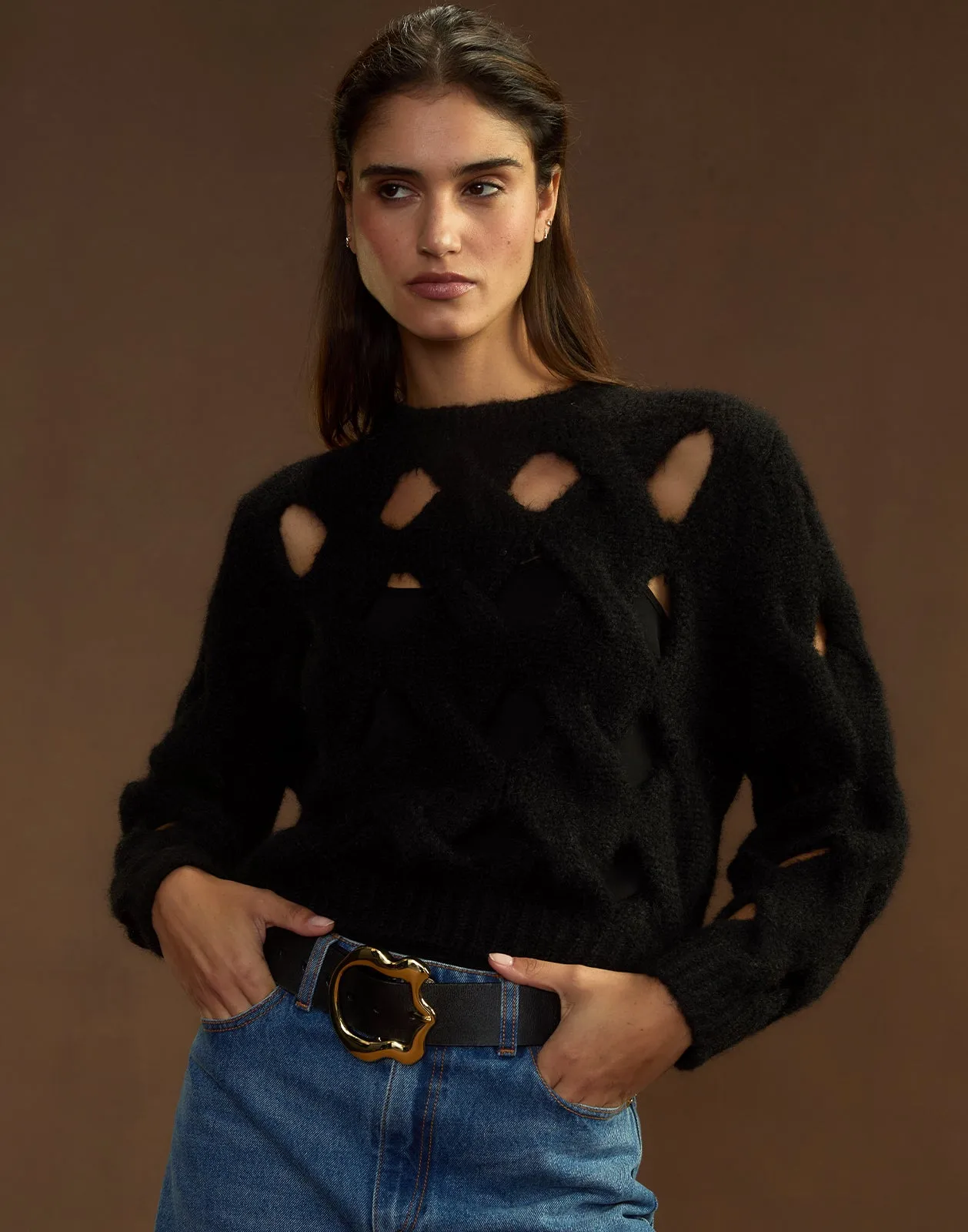 Open Knit Sweater