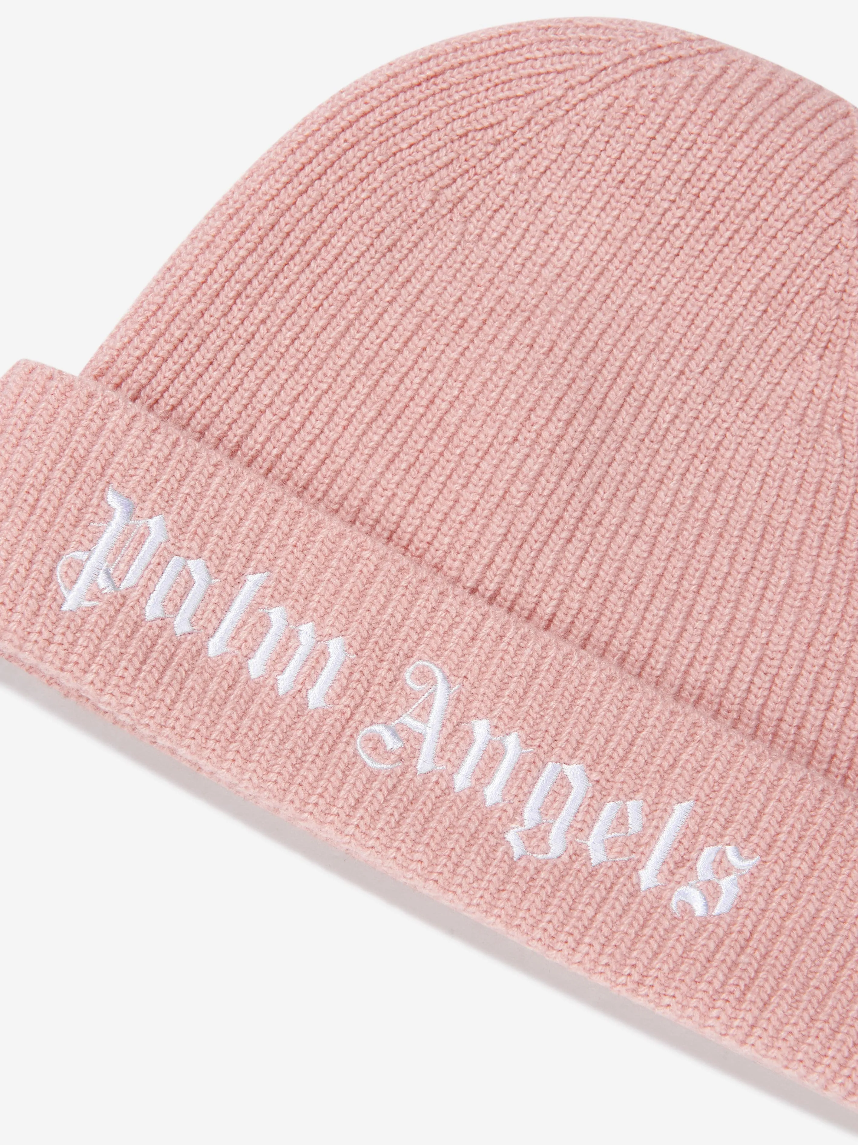 Palm Angels Baby Girls Knitted Logo Beanie