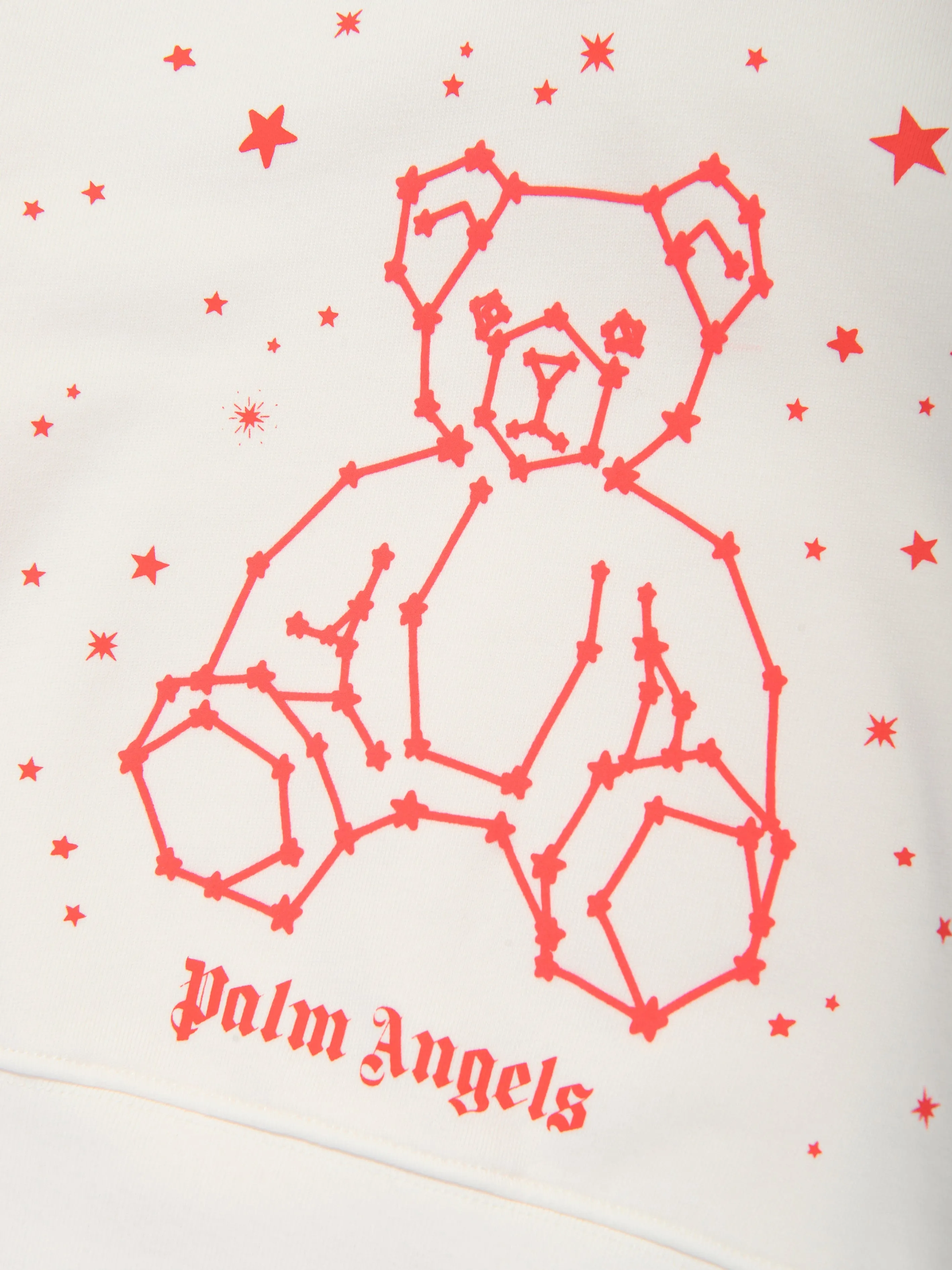 Palm Angels Boys Astro Bear Hoodie in White