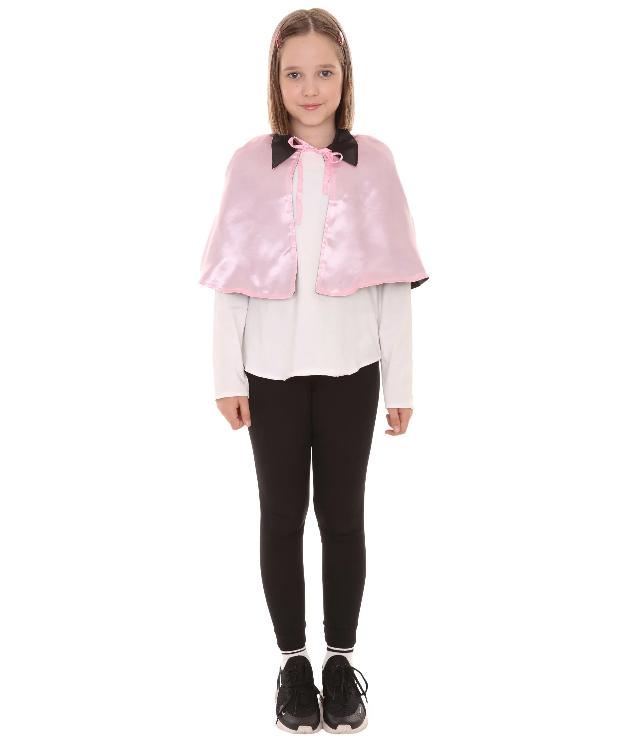 Pink & Black Halloween Costume | Child's Vampire Cape