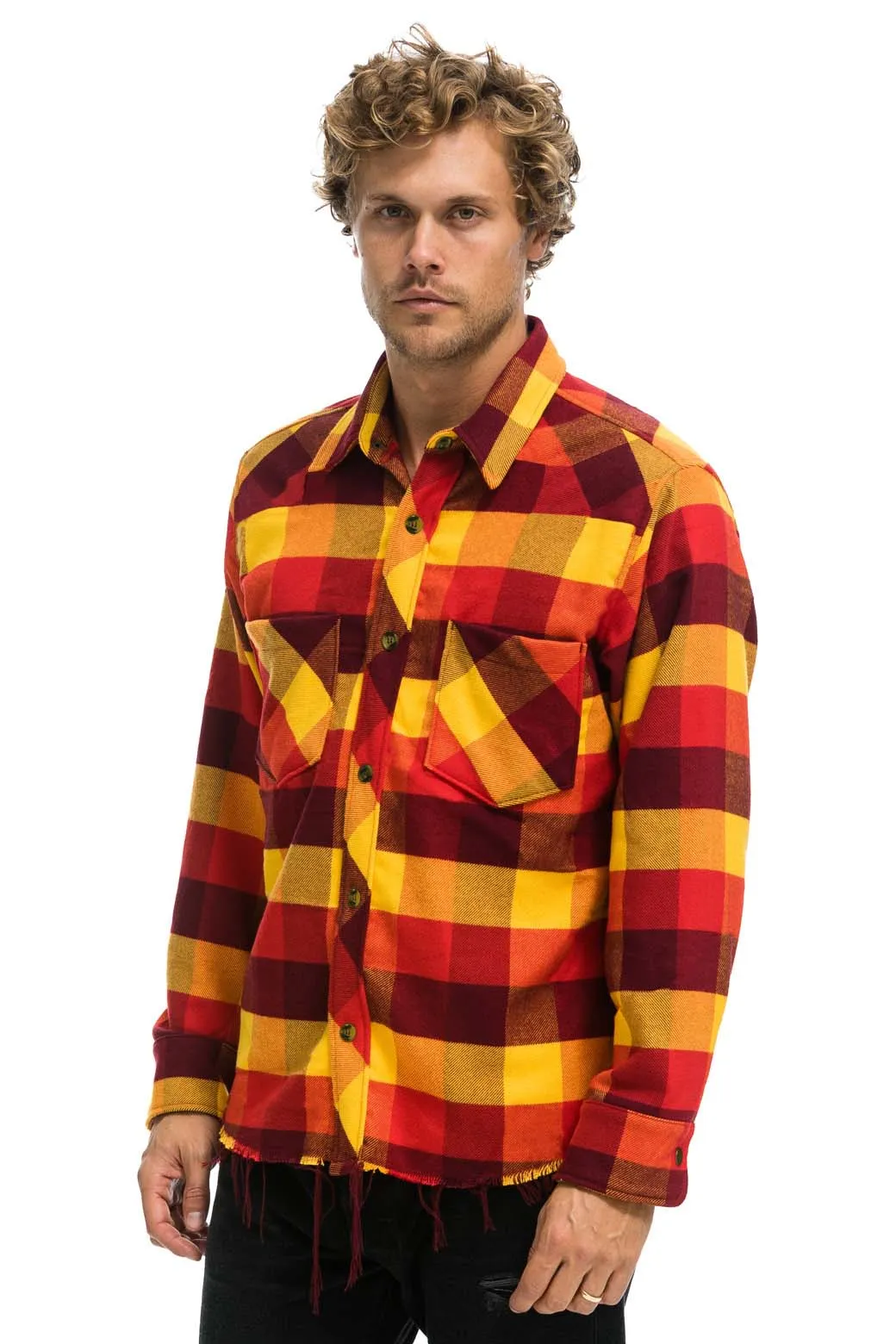 PLAID FLANNEL WESTERN SHIRT - SURFY PLAID