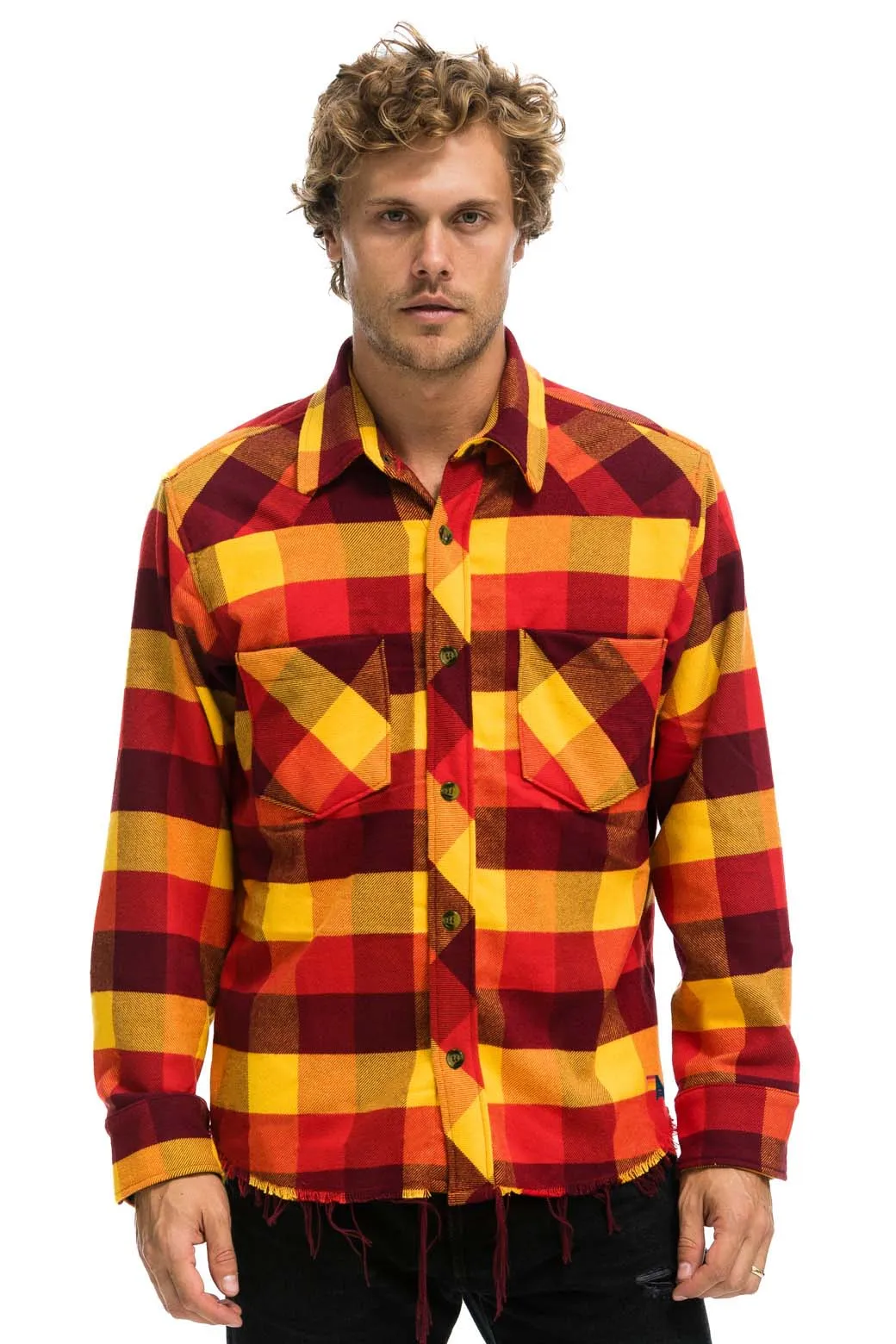 PLAID FLANNEL WESTERN SHIRT - SURFY PLAID