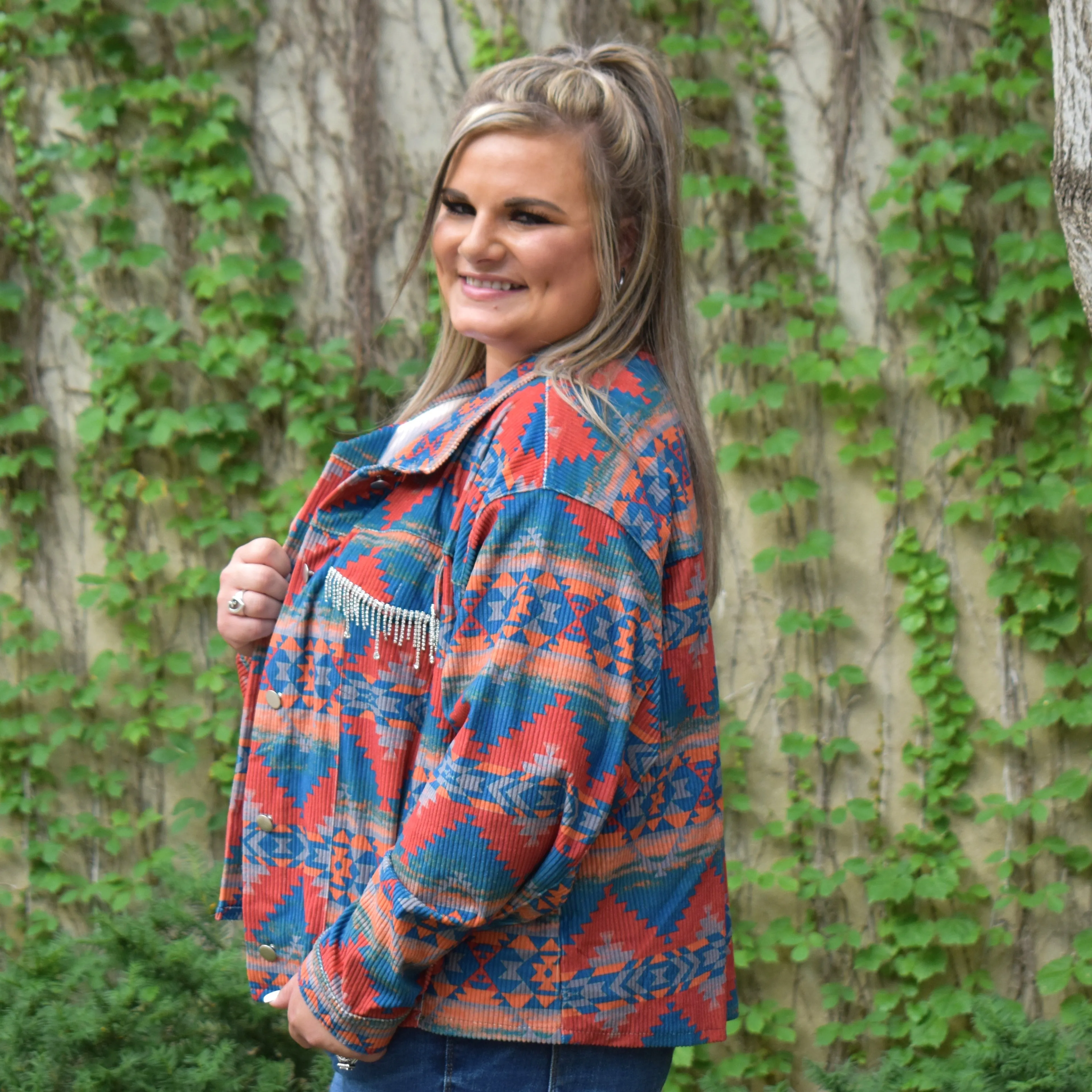 PLUS Savvy Multi Rhinestone Jacket*