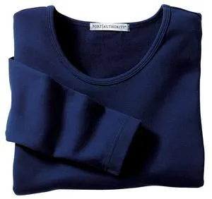 Port Authority - Ladies Long Sleeve Scoop Neck T-Shirt.  L340C