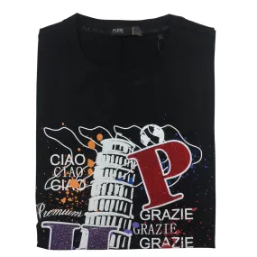 Pure Premium Italian Torre Black T-Shirt