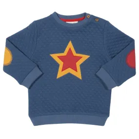 Quilted star sweatshirt