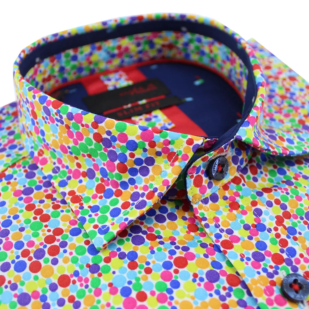 Rainbow Confetti Short Sleeve Shirt