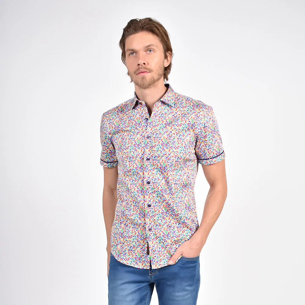 Rainbow Confetti Short Sleeve Shirt