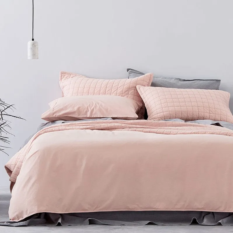 Reilly Soft Pink Quilt Cover by Sheridan