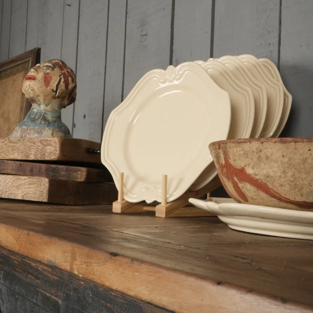 Rustic French Ceramic Bowl with Ochre Glaze 4"