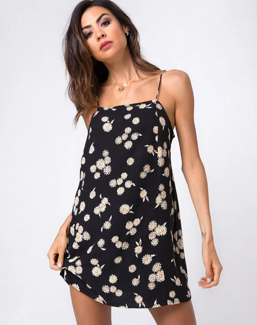 Salista Slip Dress in Grunge Daisy Floral