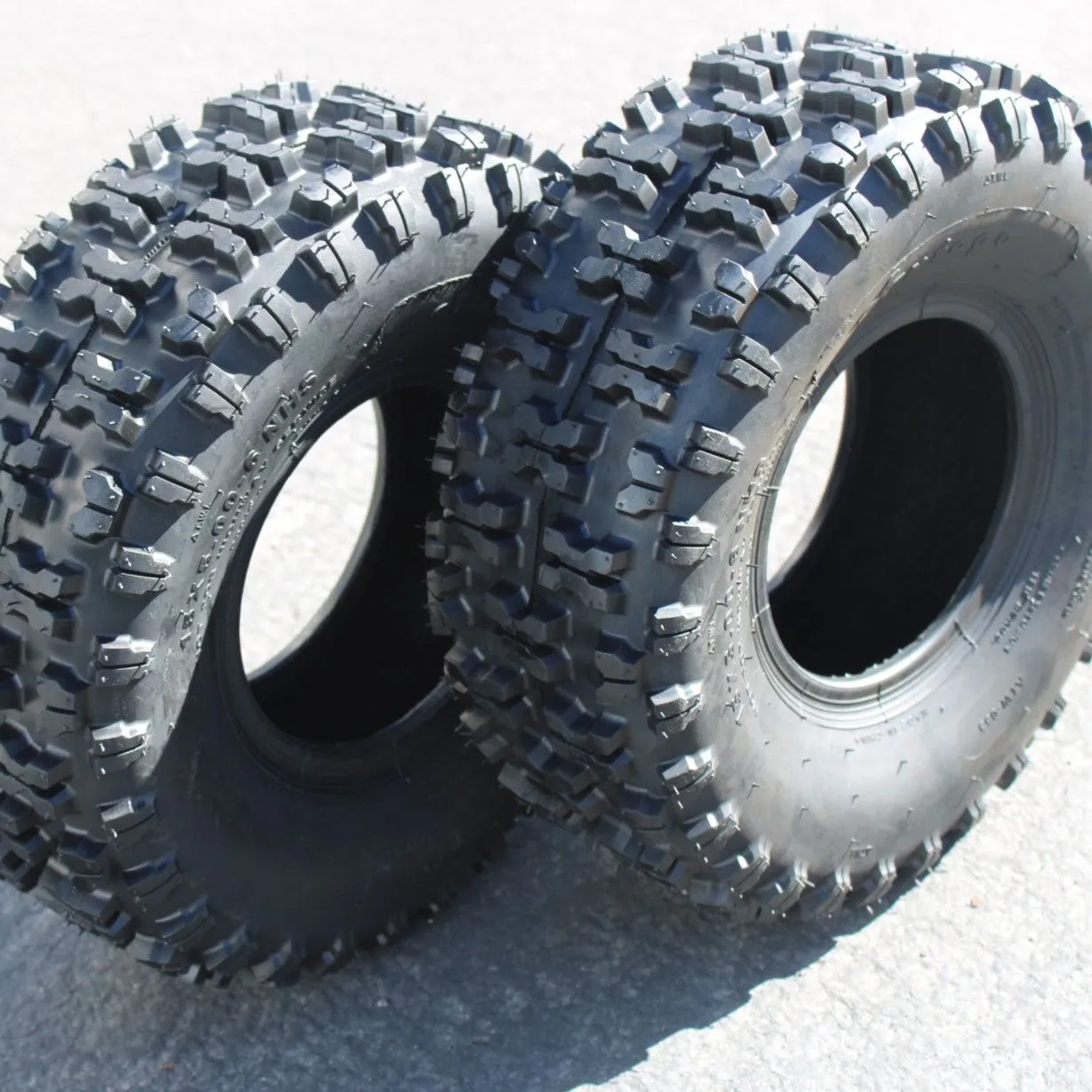 (Set of 2) Antego 15X5.00-6 ATW-053 2 ply Snow Blower Tires Non-directional