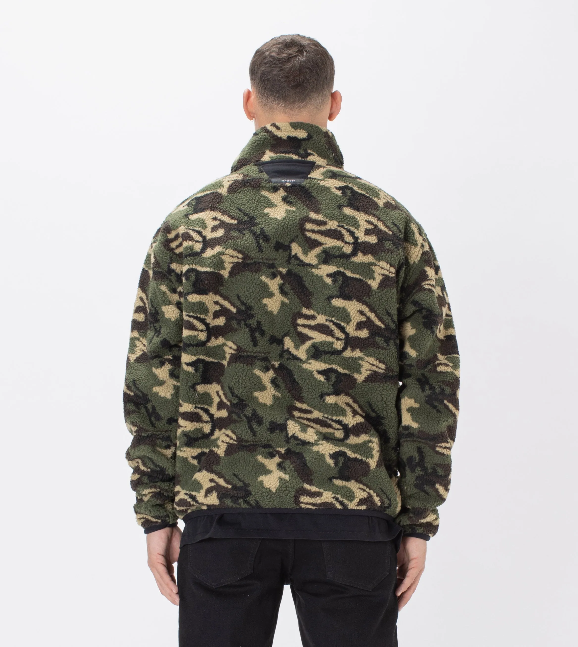 Shearling Track Jacket Dk Camo