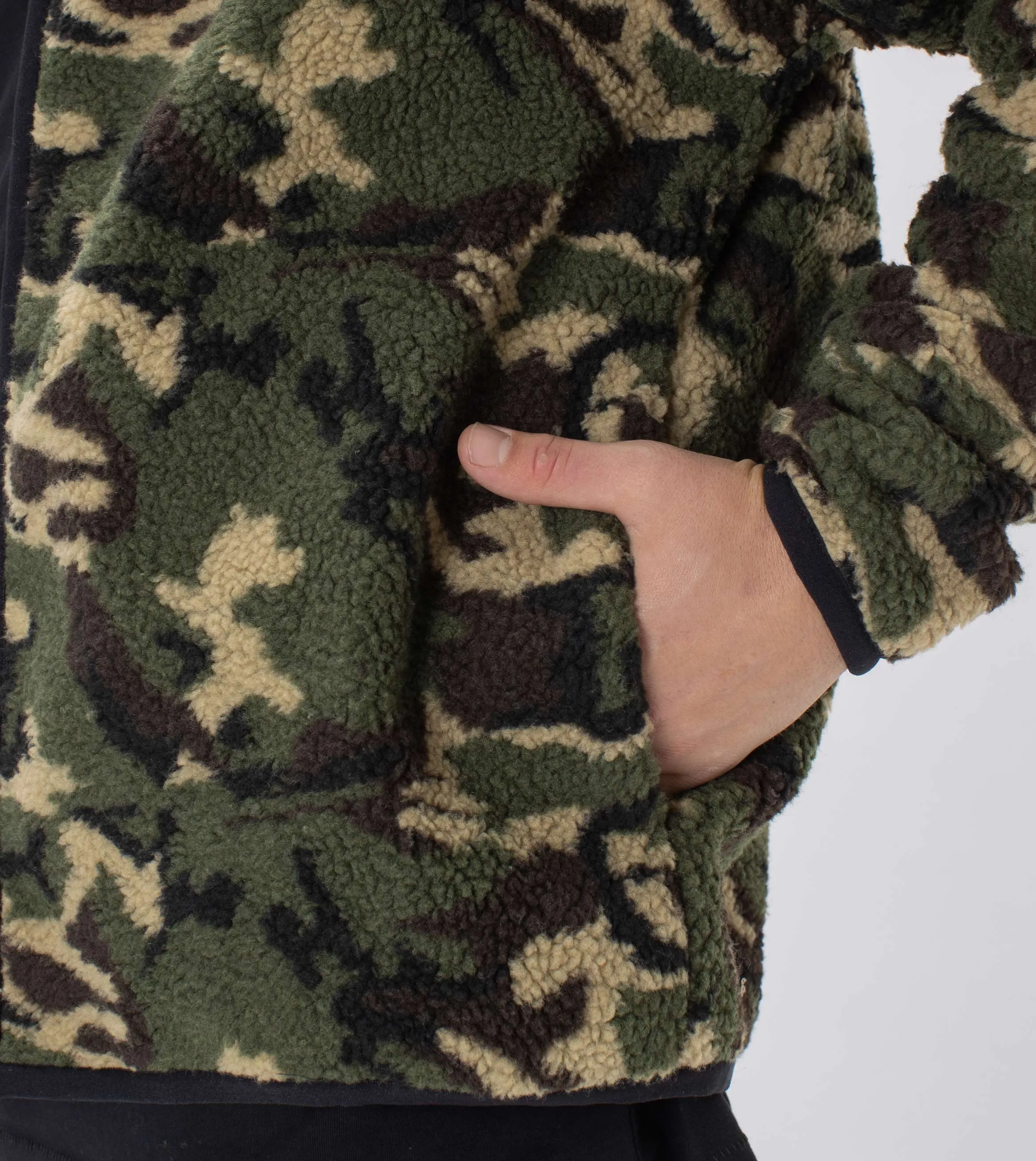 Shearling Track Jacket Dk Camo