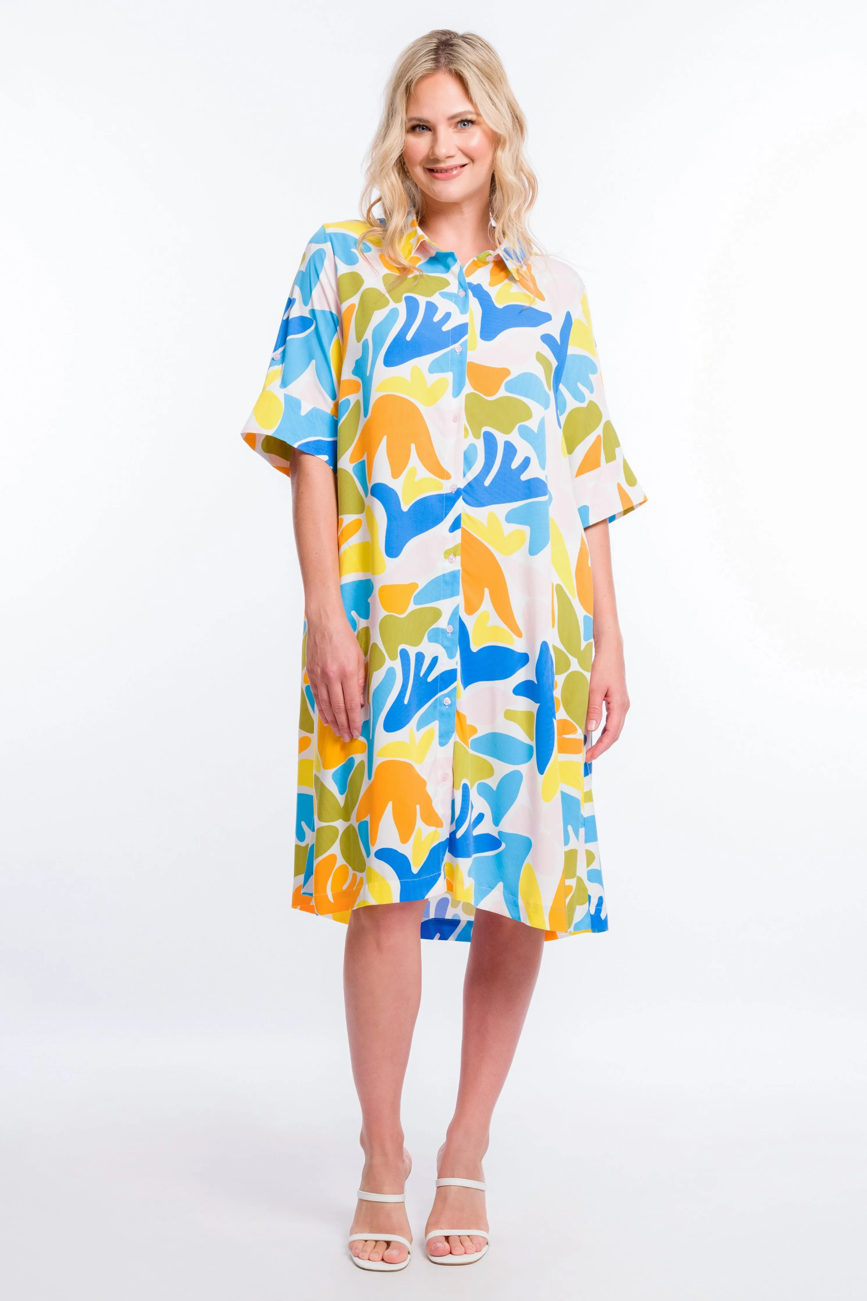 Shirt Dress | Crested Sunburst | FINAL SALE