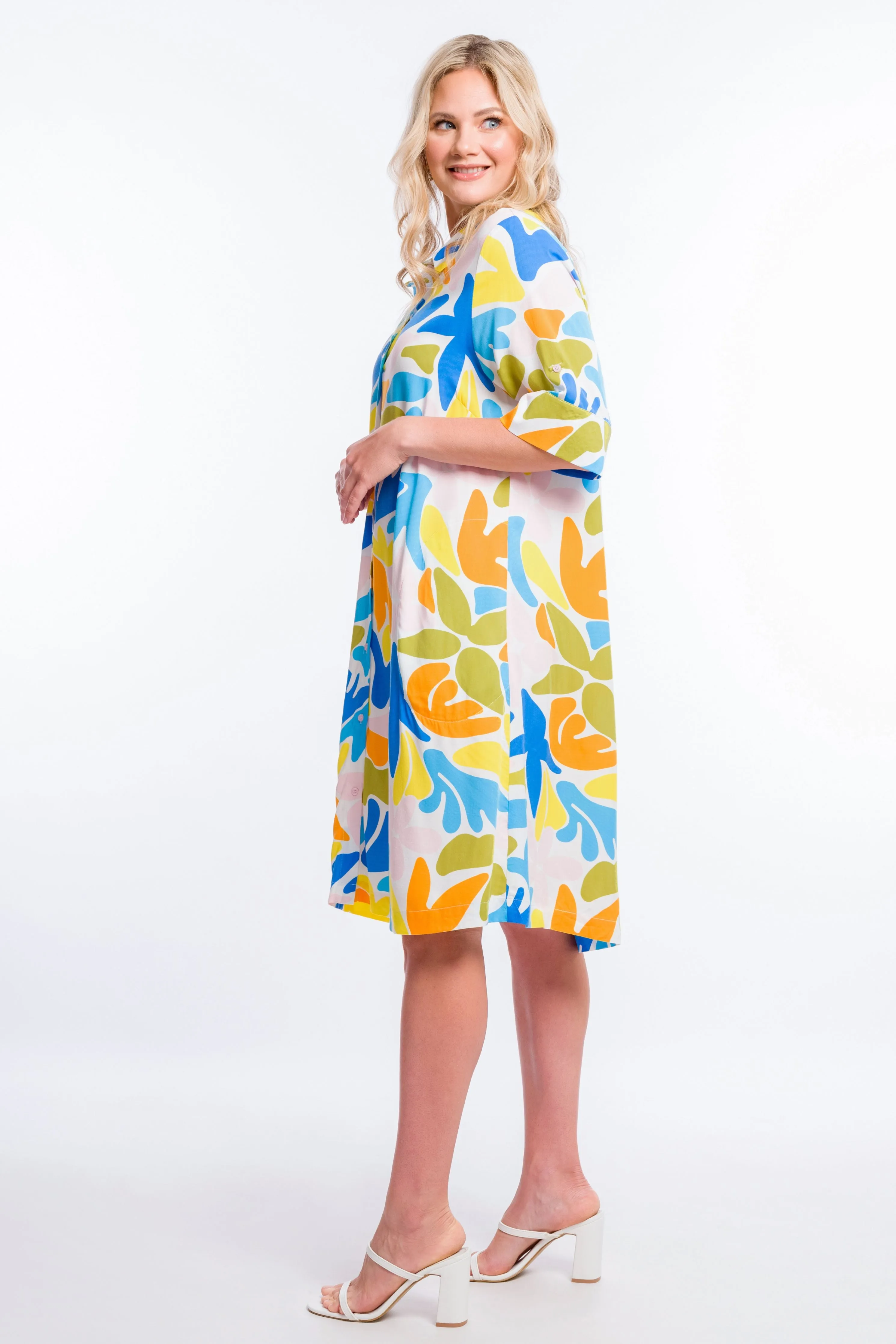 Shirt Dress | Crested Sunburst | FINAL SALE