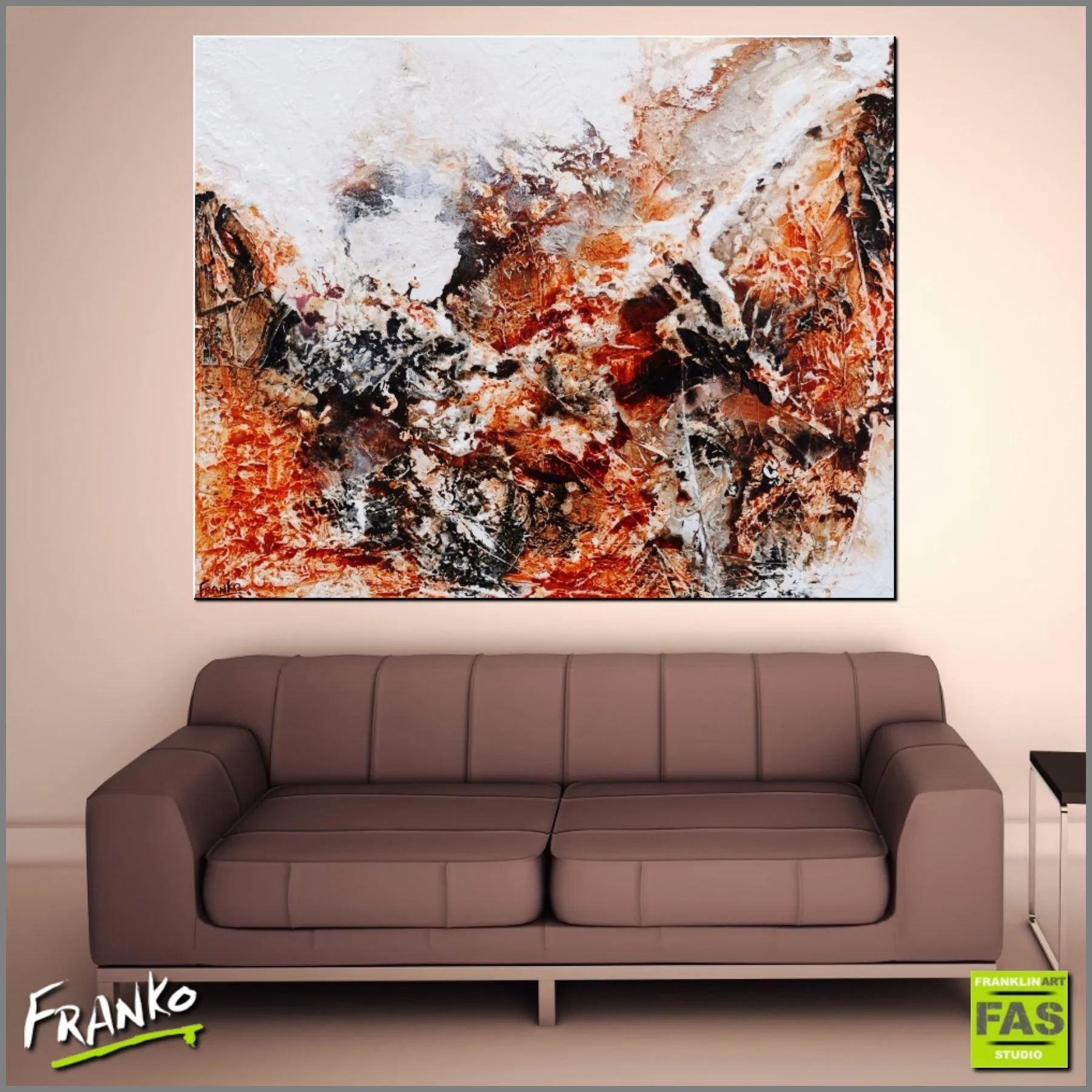 Sienna Lust 120cm x 150cm Sienna Abstract Painting (SOLD)