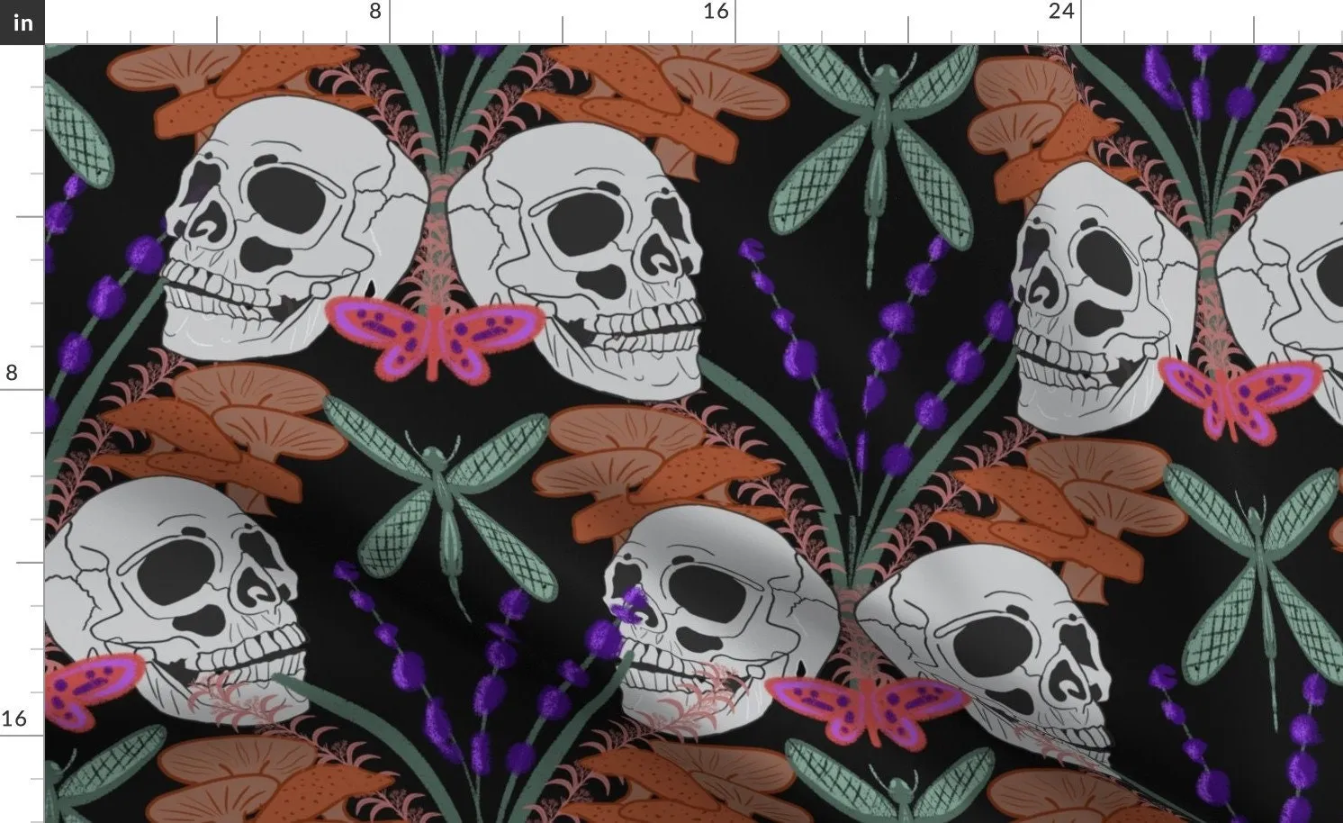 Skull Baby Swaddle Blanket with Matching Hat or Headband in Pastel Goth Colors