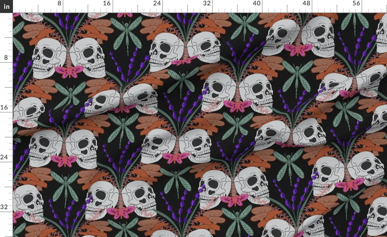 Skull Baby Swaddle Blanket with Matching Hat or Headband in Pastel Goth Colors