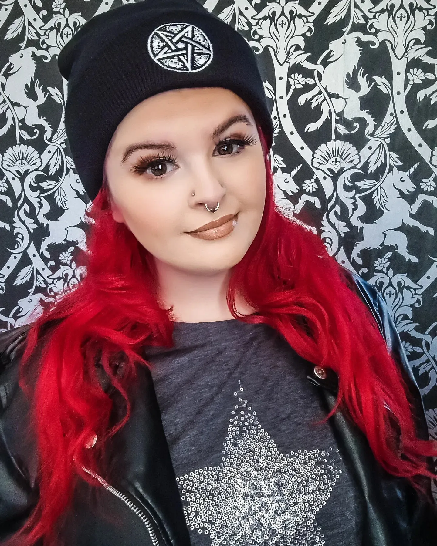 Skull Pentagram Beanie