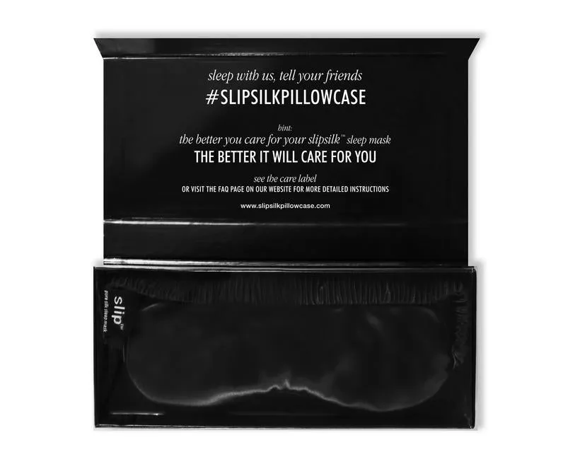 Slip silk sleep mask - Black