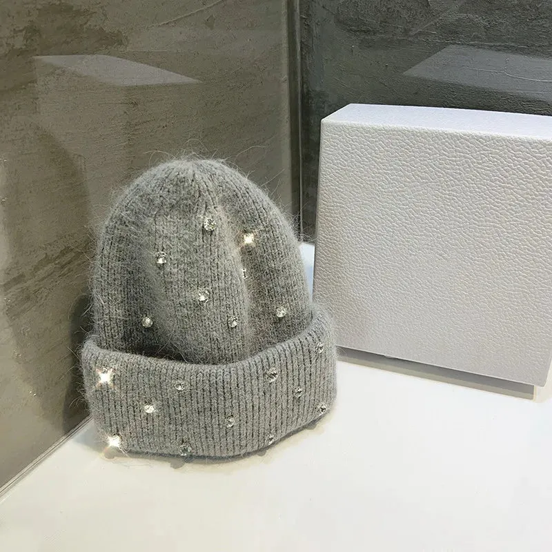 Sparkling Beanie with Rhinestones