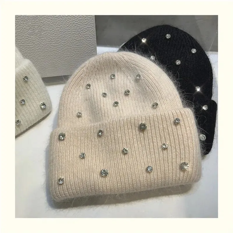 Sparkling Beanie with Rhinestones