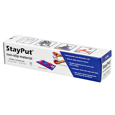 StayPut non-slip material, 8" x 15 yd roll, blue