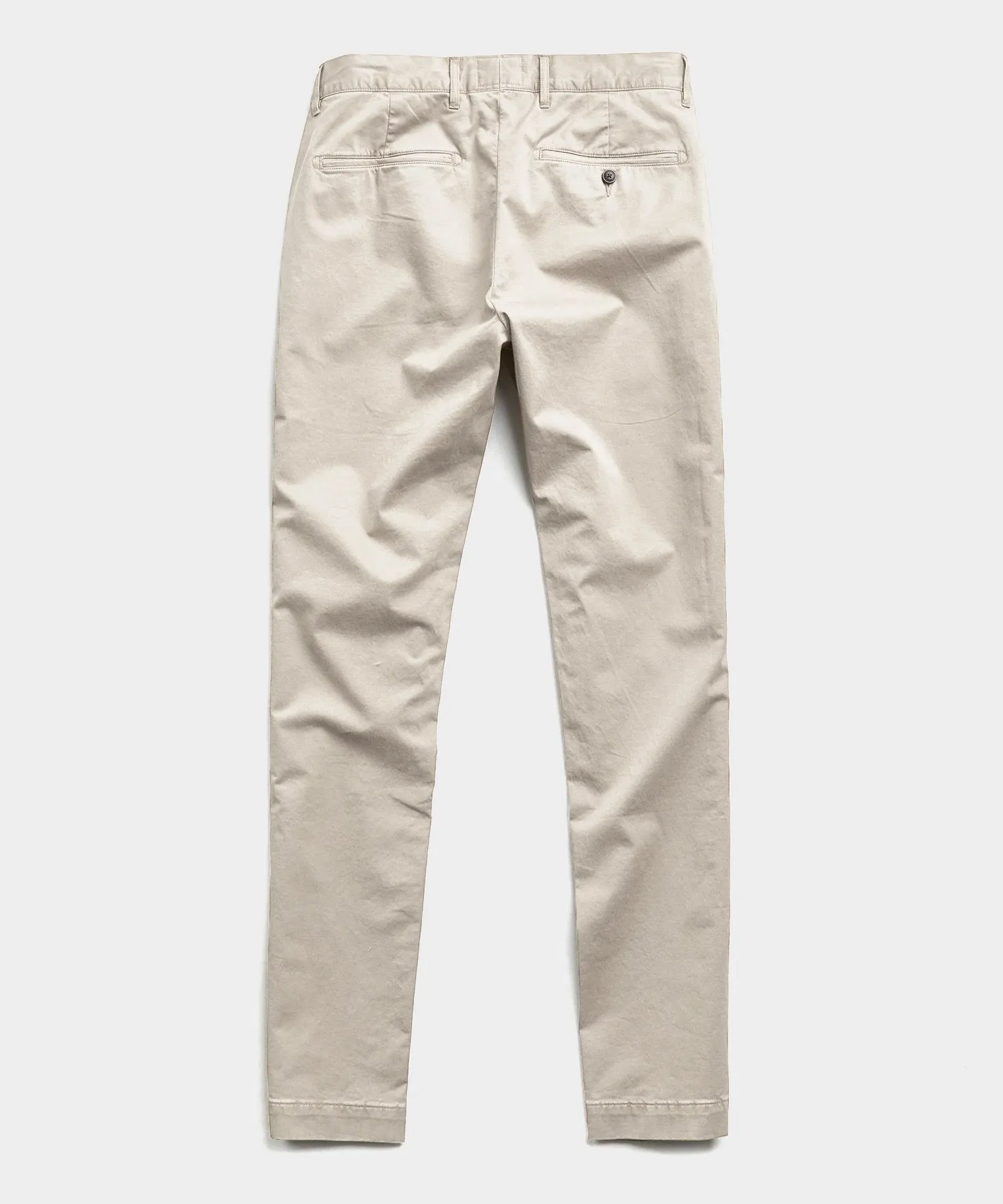 Straight Fit Tab Front Stretch Chino in Bone